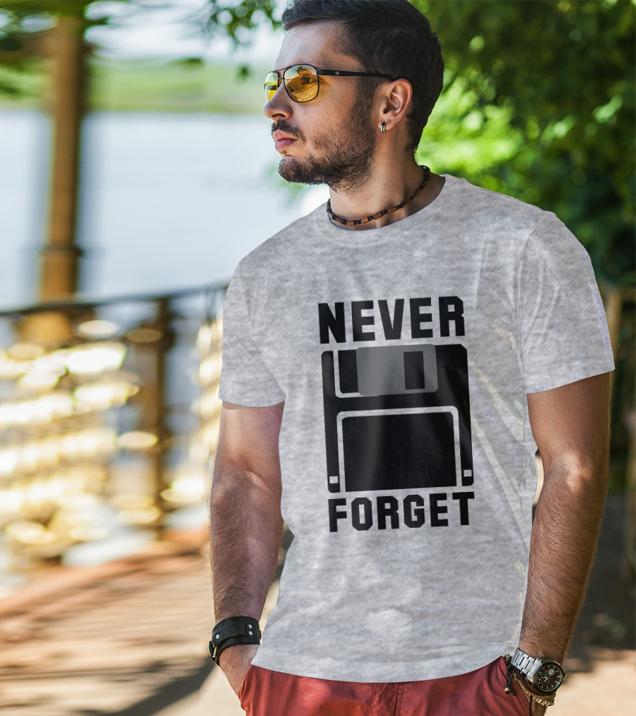 Jack Forge Never Forget Floppy Disk T-Shirt