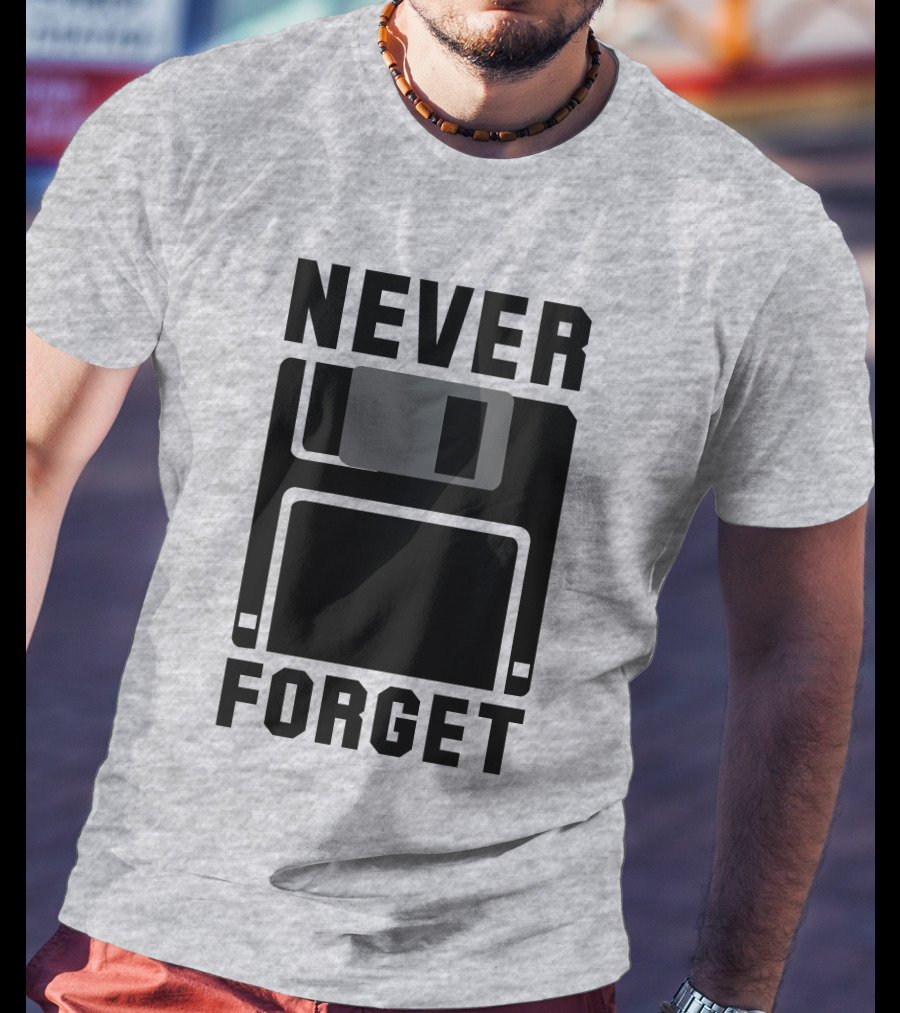 Jack Forge Never Forget Floppy Disk T-Shirt