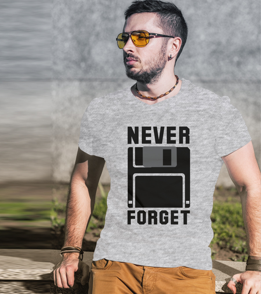 Jack Forge Never Forget Floppy Disk T-Shirt