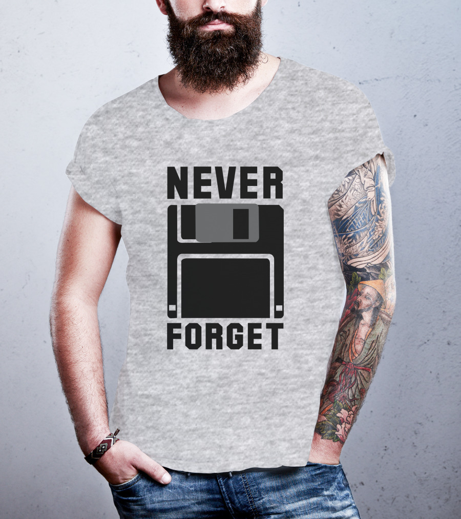 Jack Forge Never Forget Floppy Disk T-Shirt
