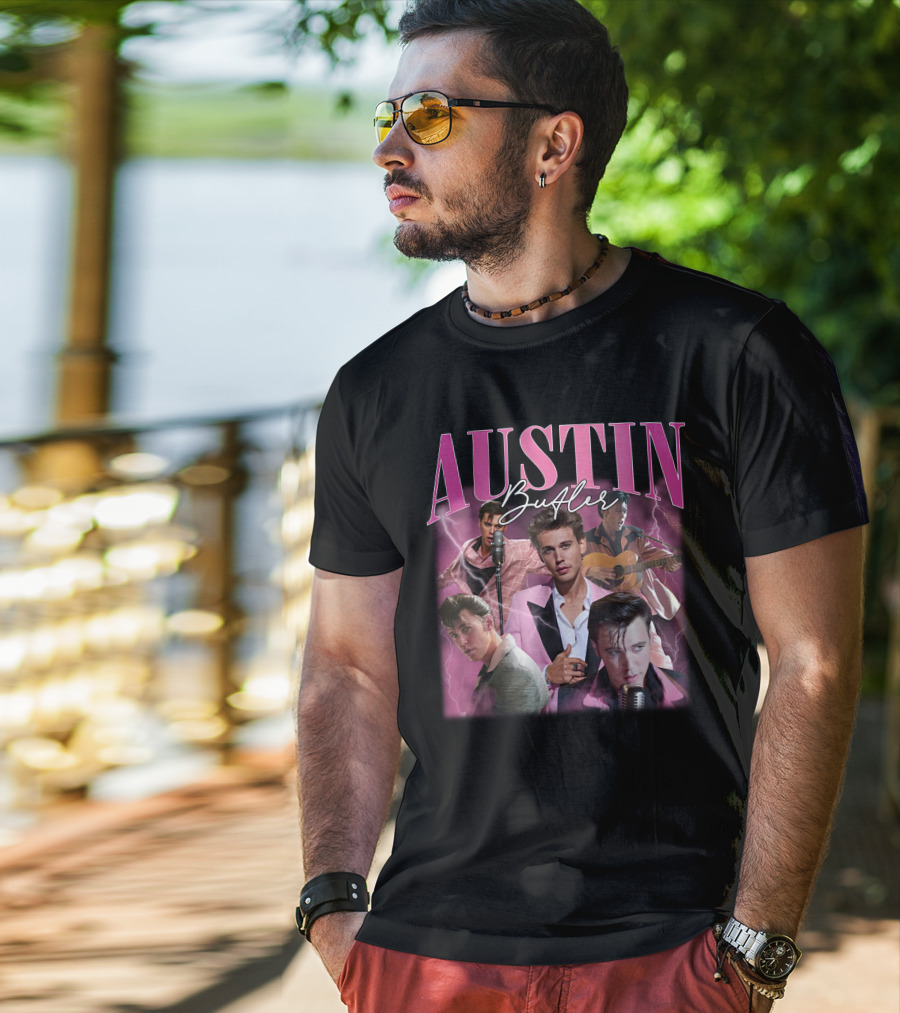 Pretty Basic Podcast Austin Butler Elvis T-Shirt