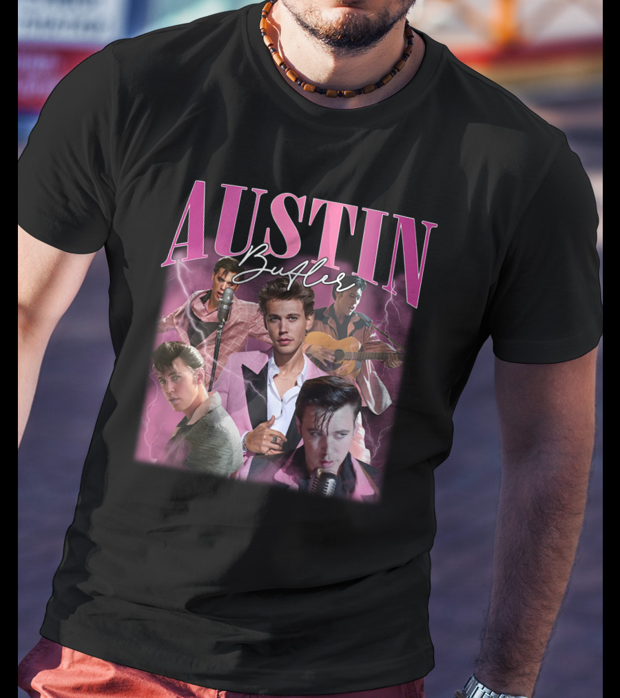 Pretty Basic Podcast Austin Butler Elvis T-Shirt