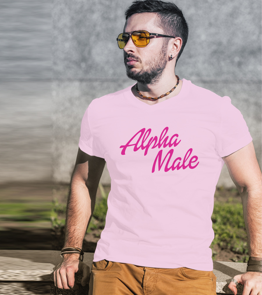 Alpha Male Brys Online Bryson Pink T-Shirt