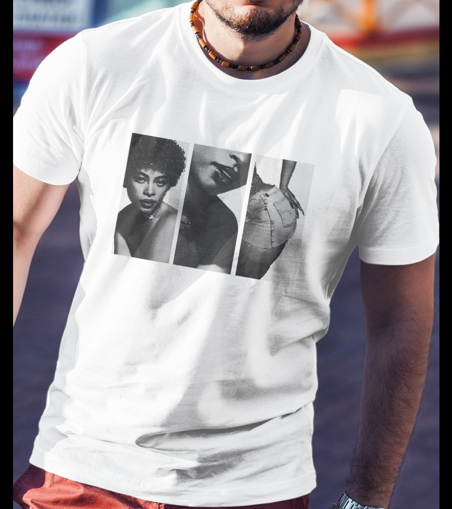 Ice Spices Shop Black And White Photo Triptych T-Shirt