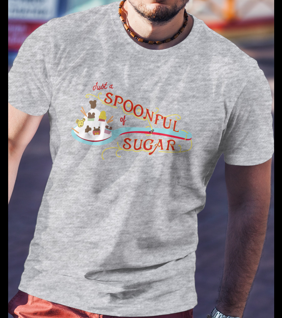 Just A Spoonful Of Sugar Disney Mary Poppins Style Icons T-Shirt