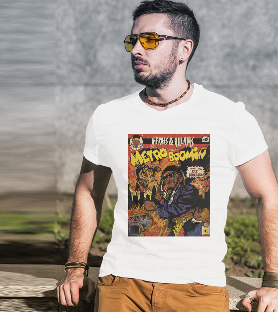 Heroes And Villains Metro Boomin Don't Call It A Comeback Comic T-Shirt