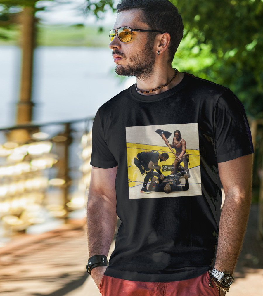 Revive Cleveland Basketball Courtside Gaming Fusion T-Shirt