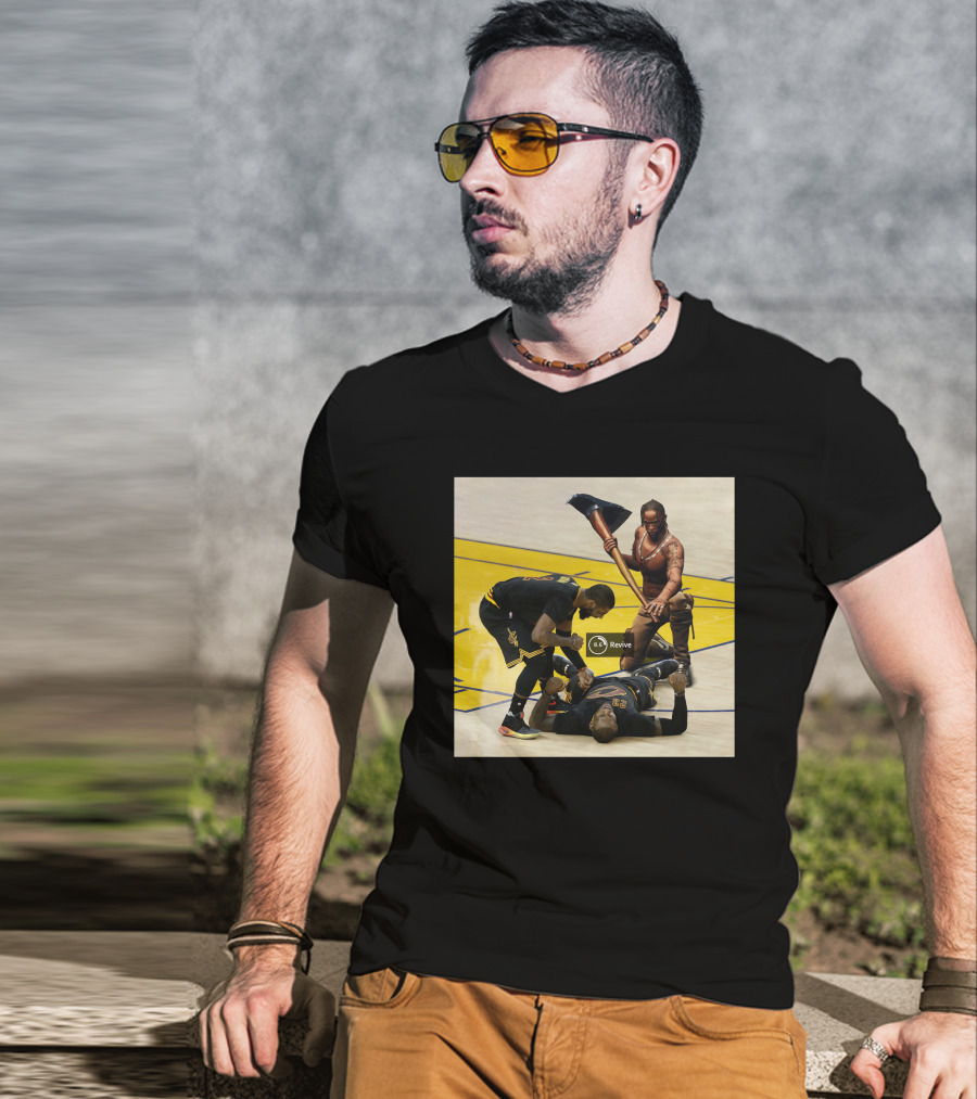 Revive Cleveland Basketball Courtside Gaming Fusion T-Shirt
