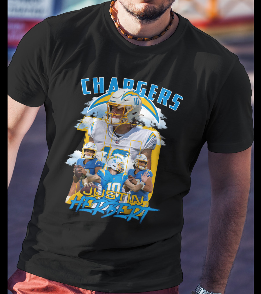 Chargers Justin Herbert NFL Football Star T-Shirt