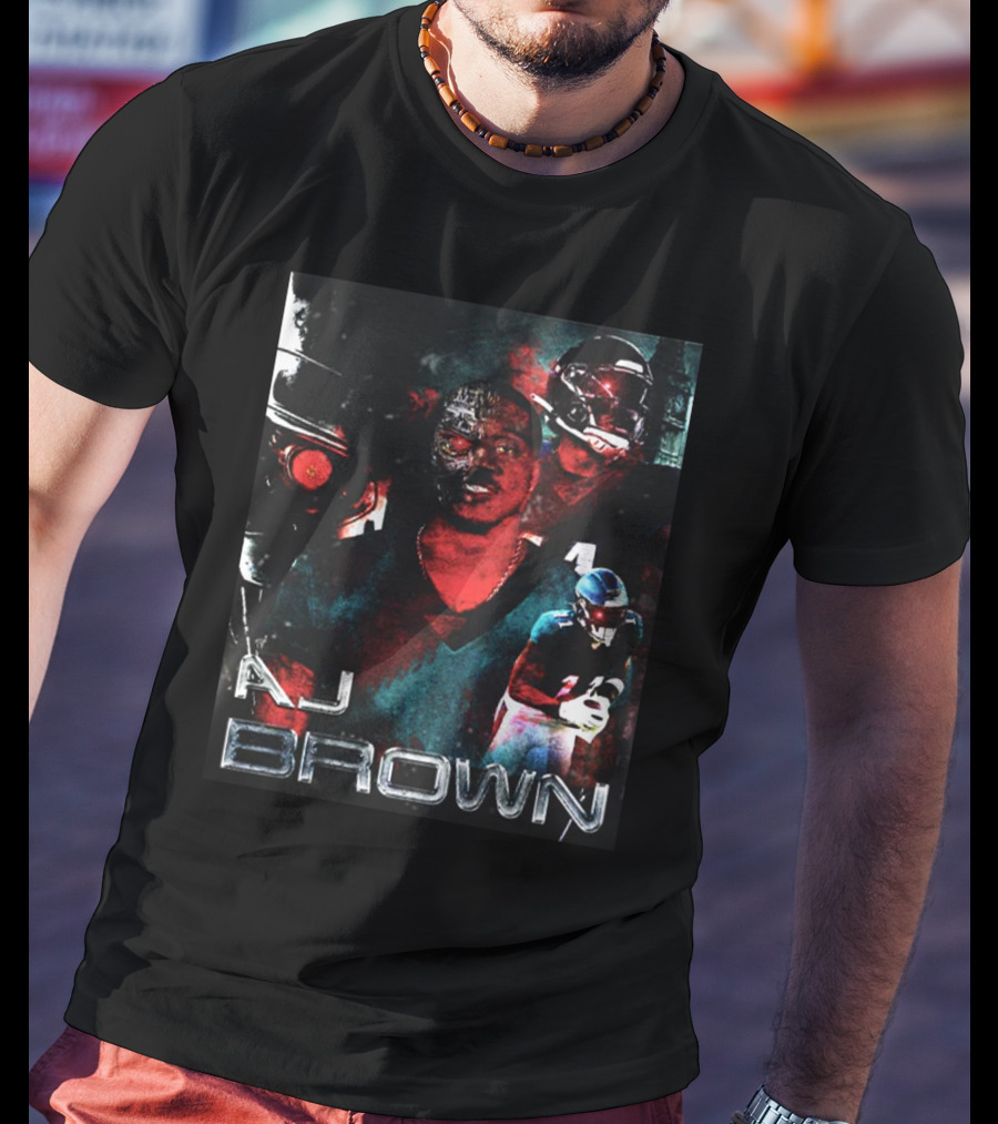 AJ Brown Terminator Game Men Iconic T-Shirt