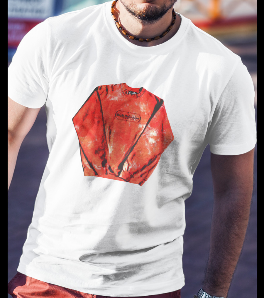 Hiidef3000 Hi Definition Red Black Tie Dye T-Shirt