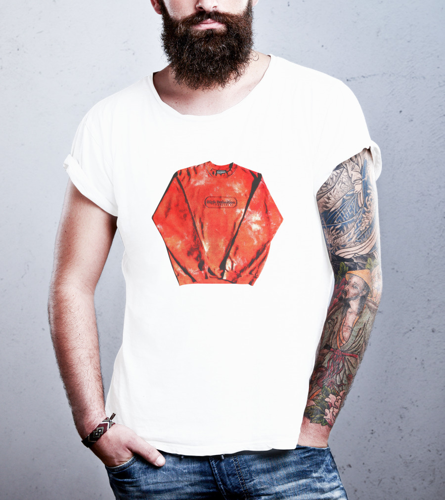 Hiidef3000 Hi Definition Red Black Tie Dye T-Shirt