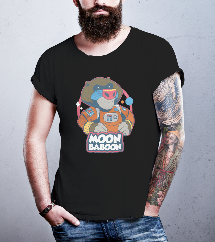 Wario64 It Takes Two Merch Moon Baboon Astronaut T-Shirt