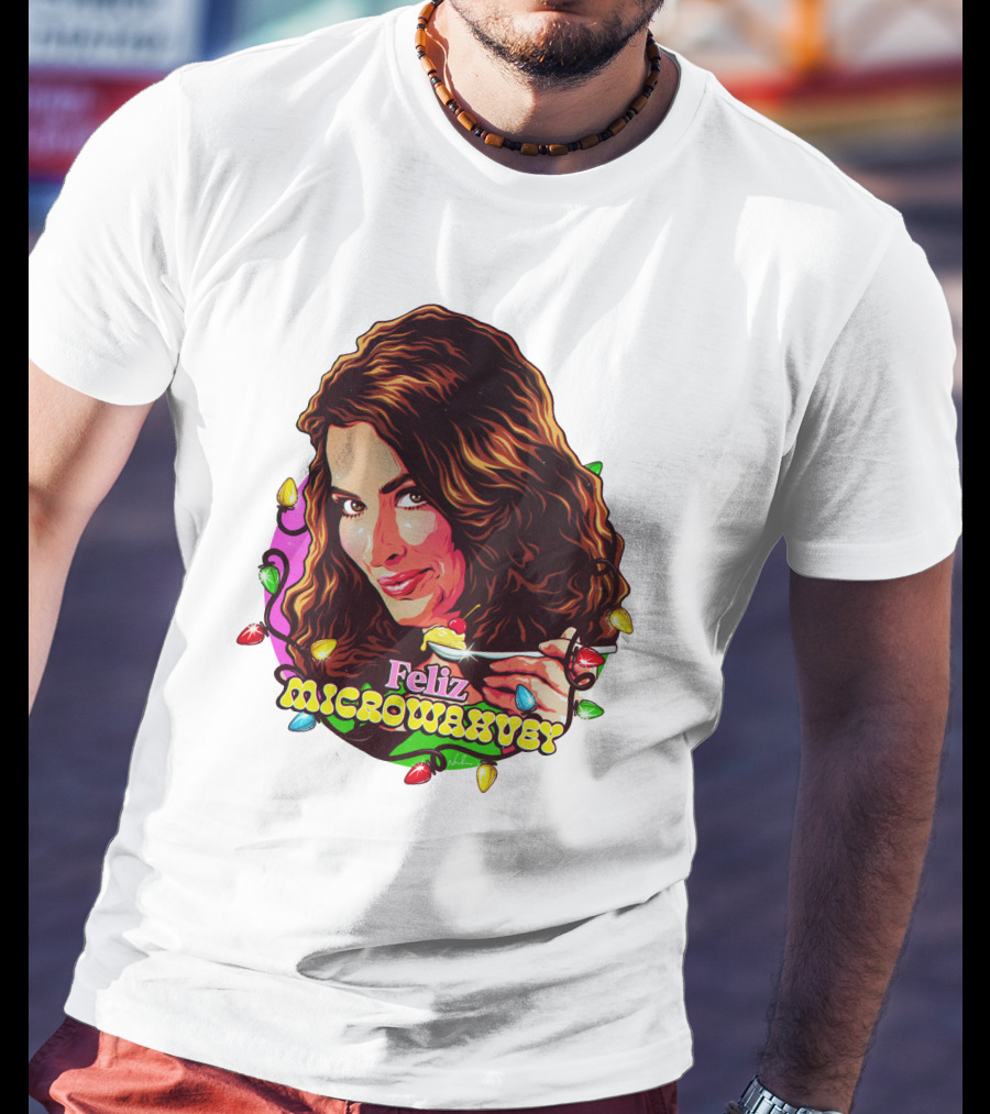 Nordacious Feliz Microwahvey Christmas Lights T-Shirt