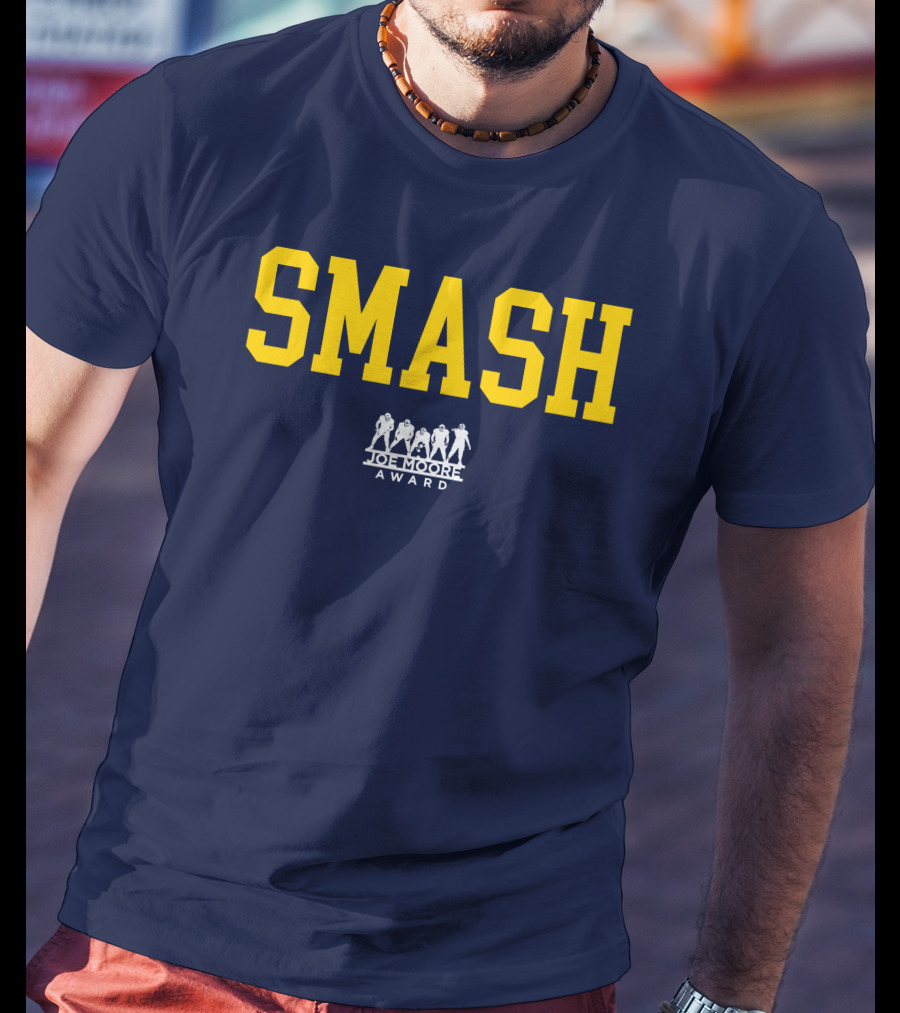 Michigan Football Smash Joe Moore Award T-Shirt