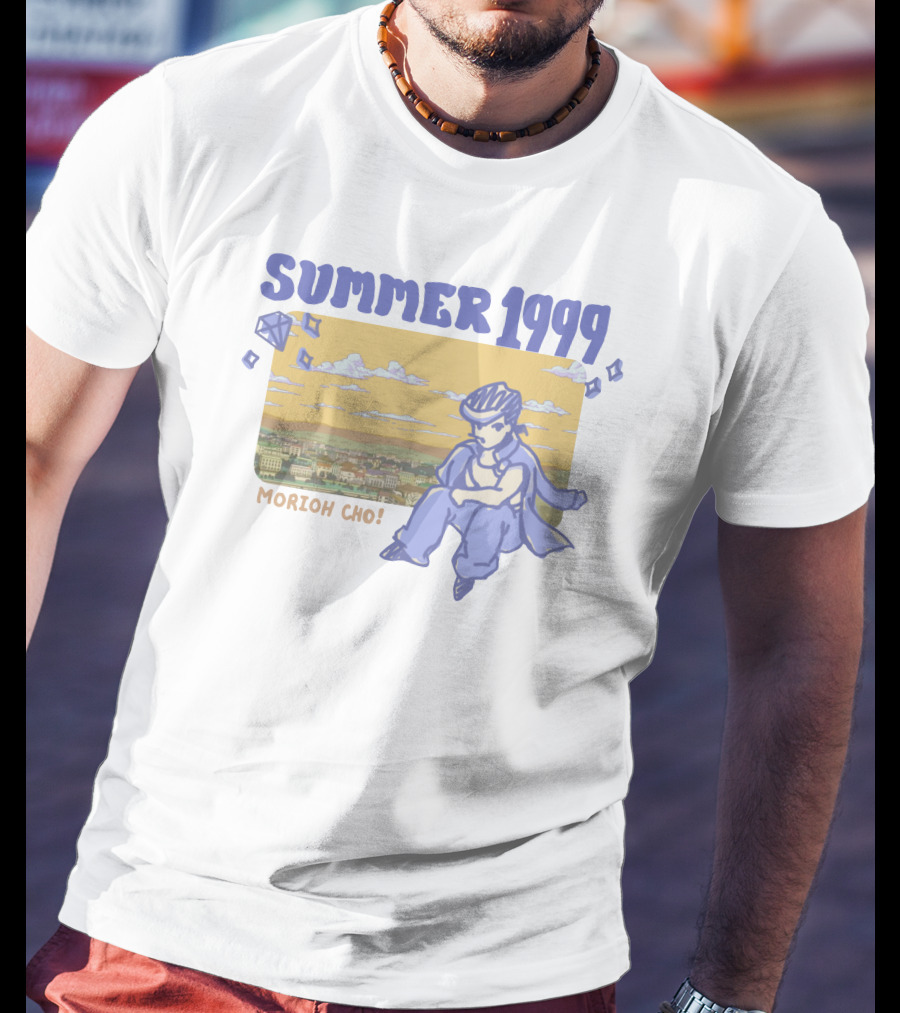 Summer 1999 Morioh Cho Diamond Cityscape With Character T-Shirt