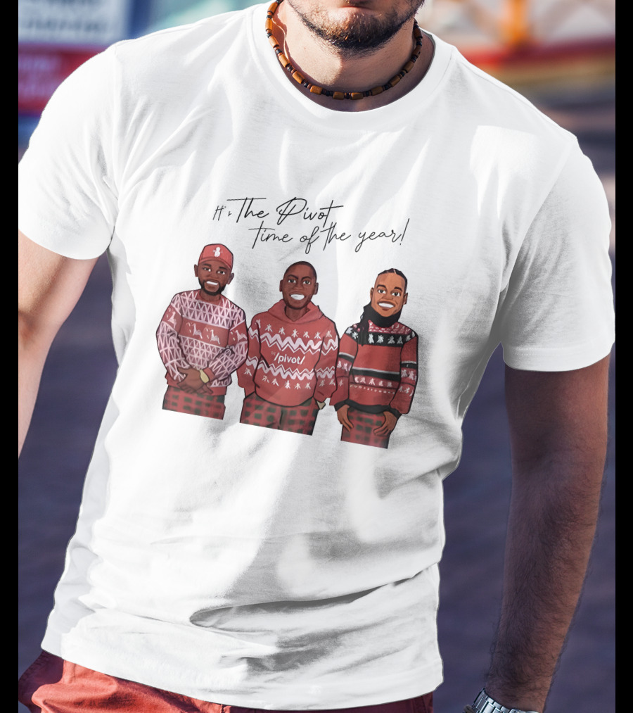 Ryan Clark The Pivot Time Of The Year Holiday Sweater Trio T-Shirt