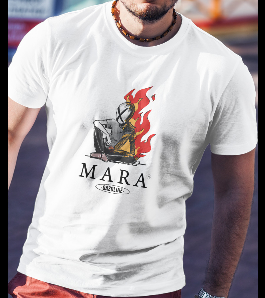 Mara Gazoline Flames Character T-Shirt
