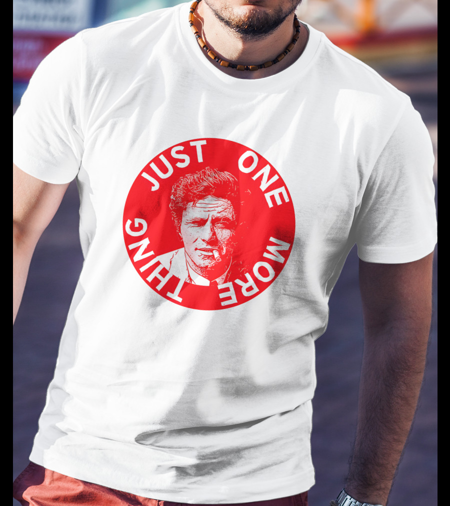 Just One More Thing Mysterious Bookshop Peter Falk T-Shirt