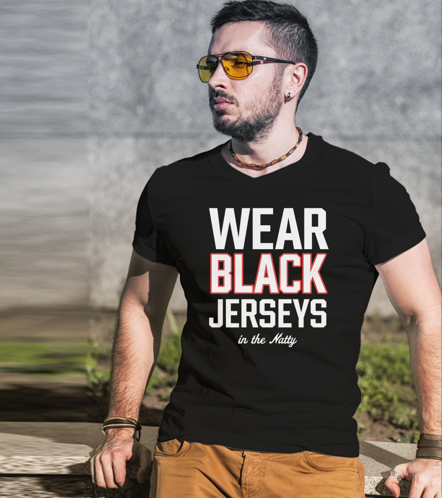 Stetson Bennett Wear Black Jerseys In The Natty T-Shirt