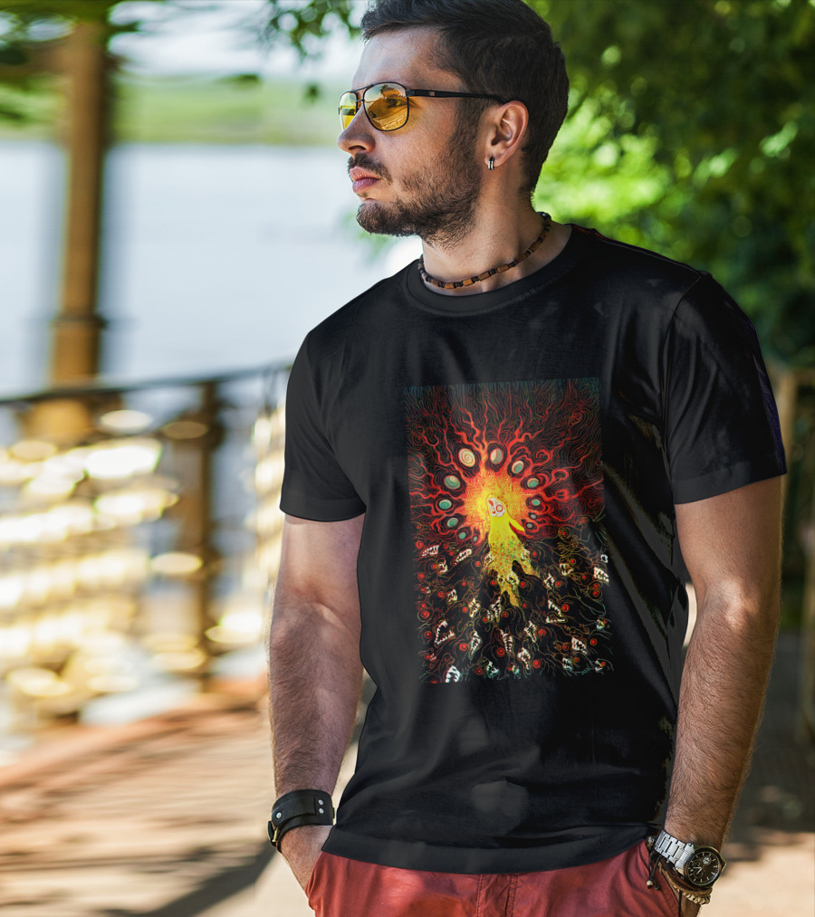 Prince With A Thousand Enemies Psychedelic Creature Amidst Vibrant Swirling Chaos T-Shirt