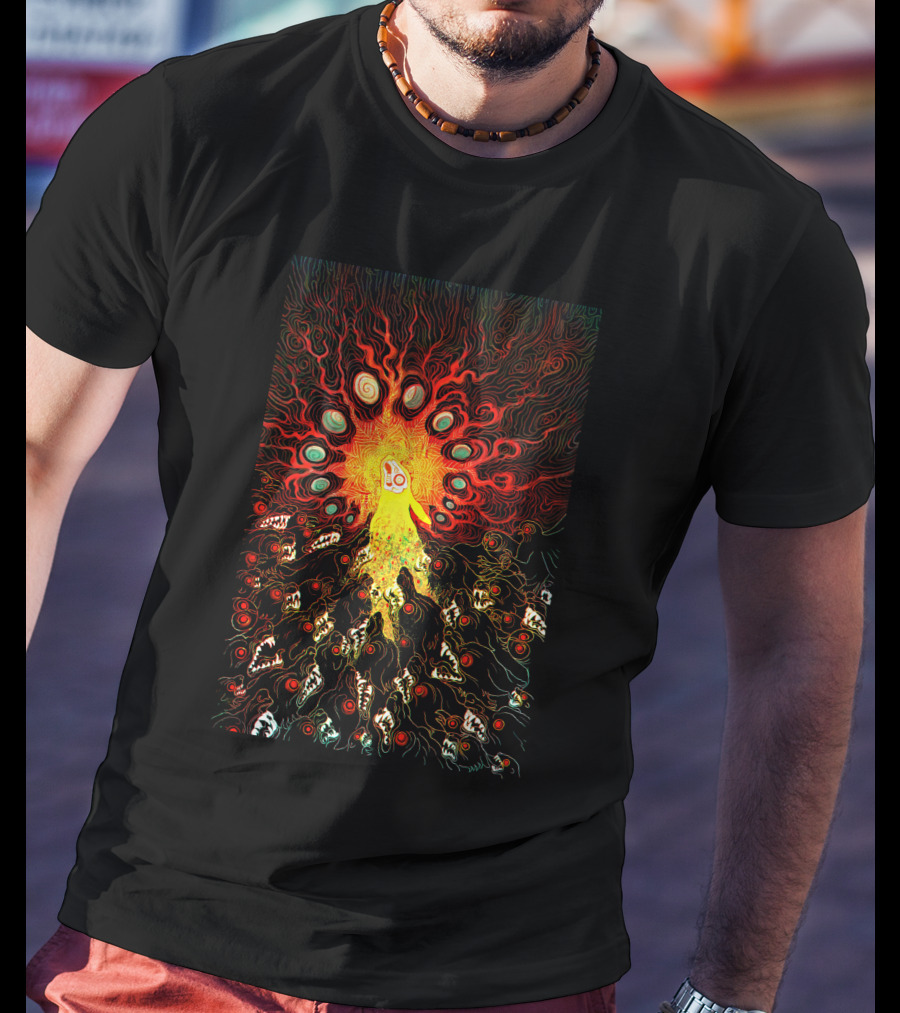 Prince With A Thousand Enemies Psychedelic Creature Amidst Vibrant Swirling Chaos T-Shirt
