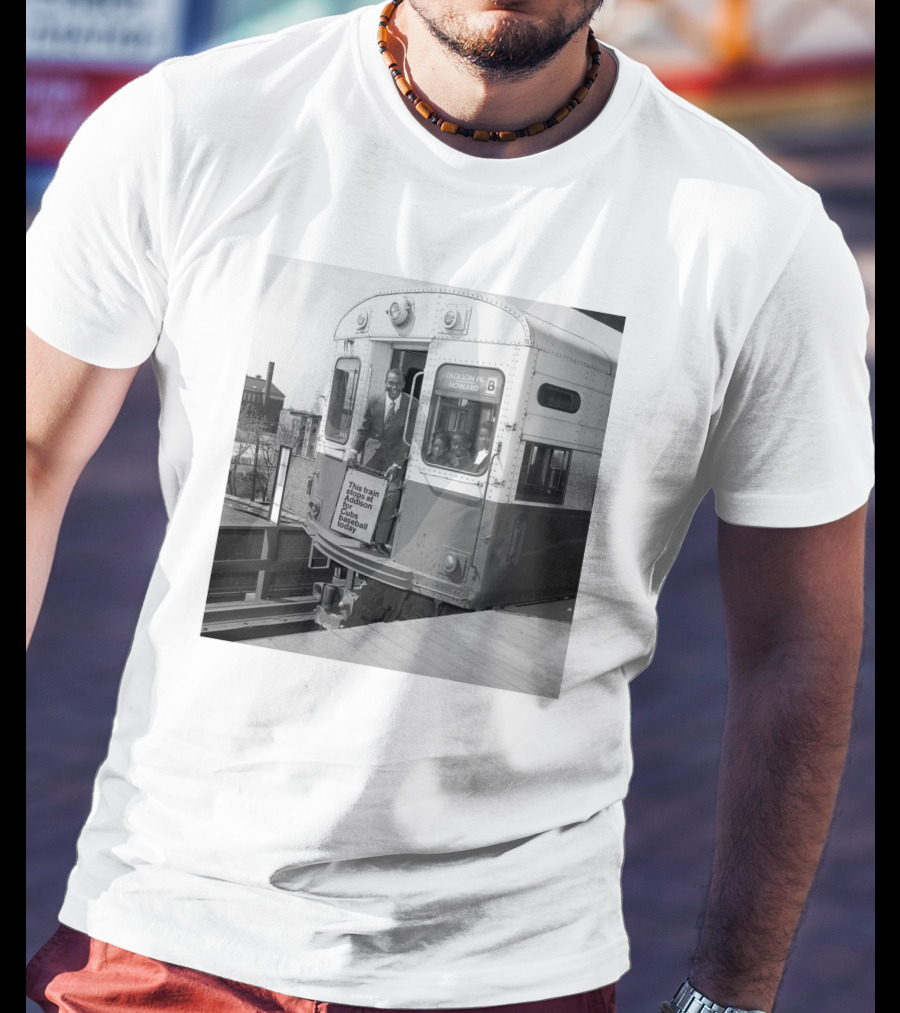 This Train Stops At Addison For Cubs Fans Chicago Howard T-Shirt