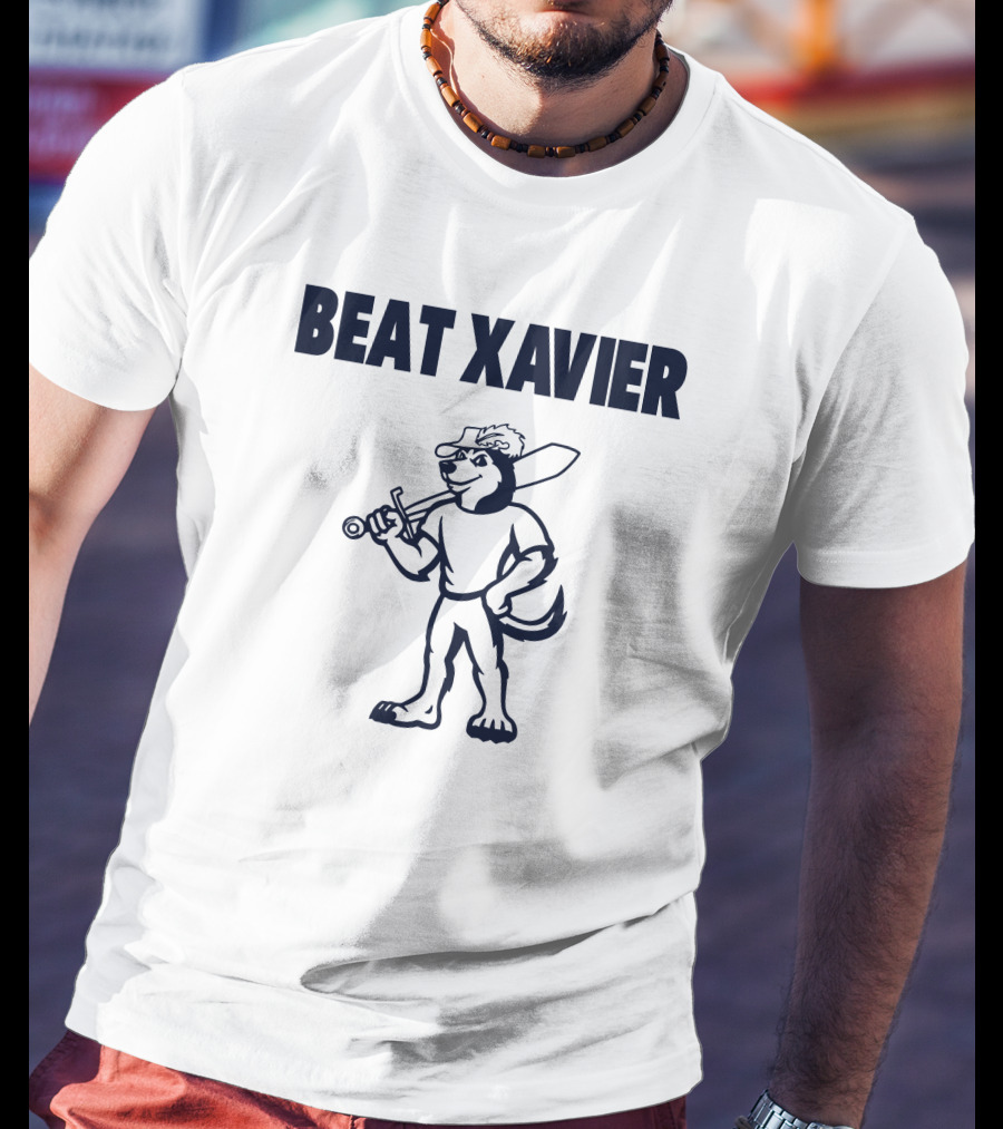 Beat Xavier Mascot With Sword And Cap T-Shirt