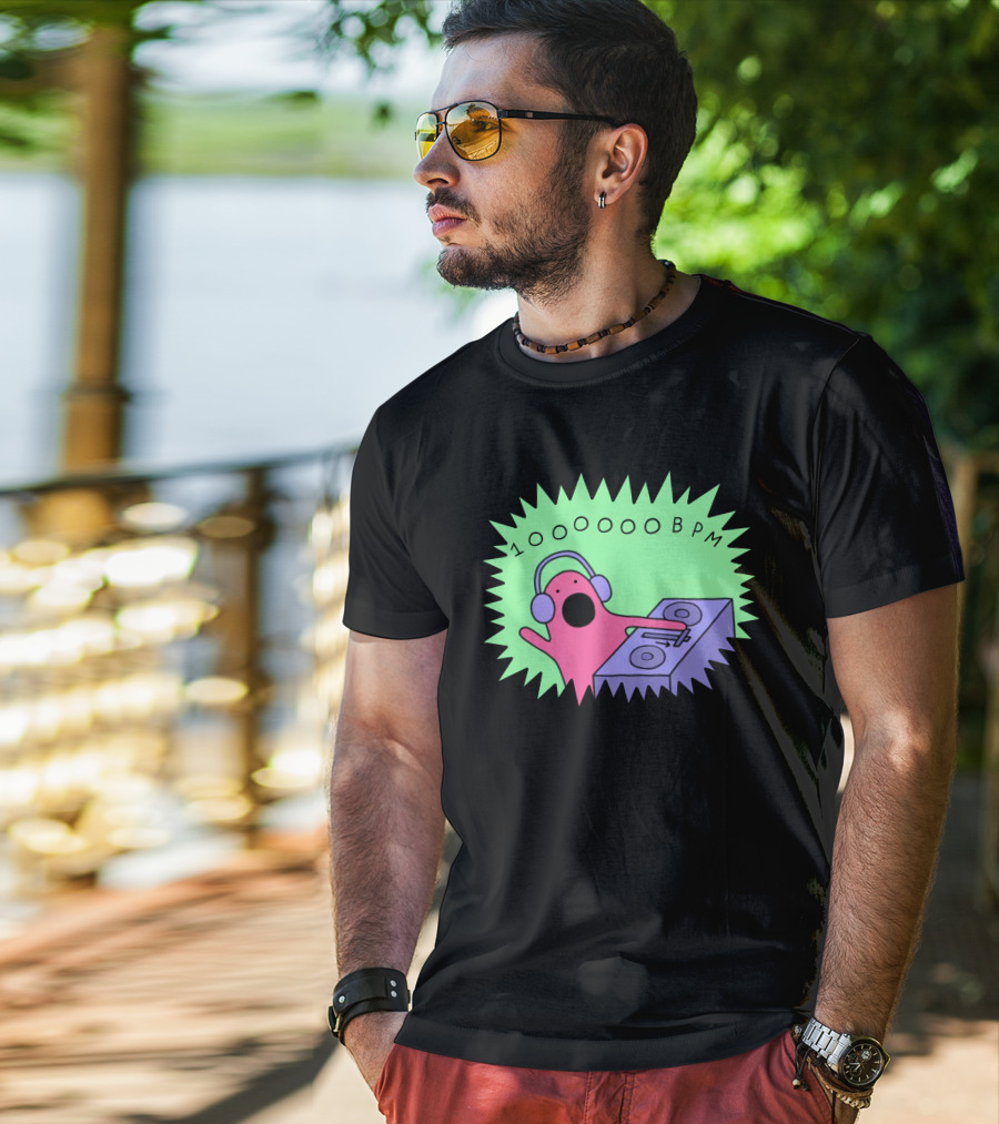 10OOOOBPM DJ Party Music Character T-Shirt