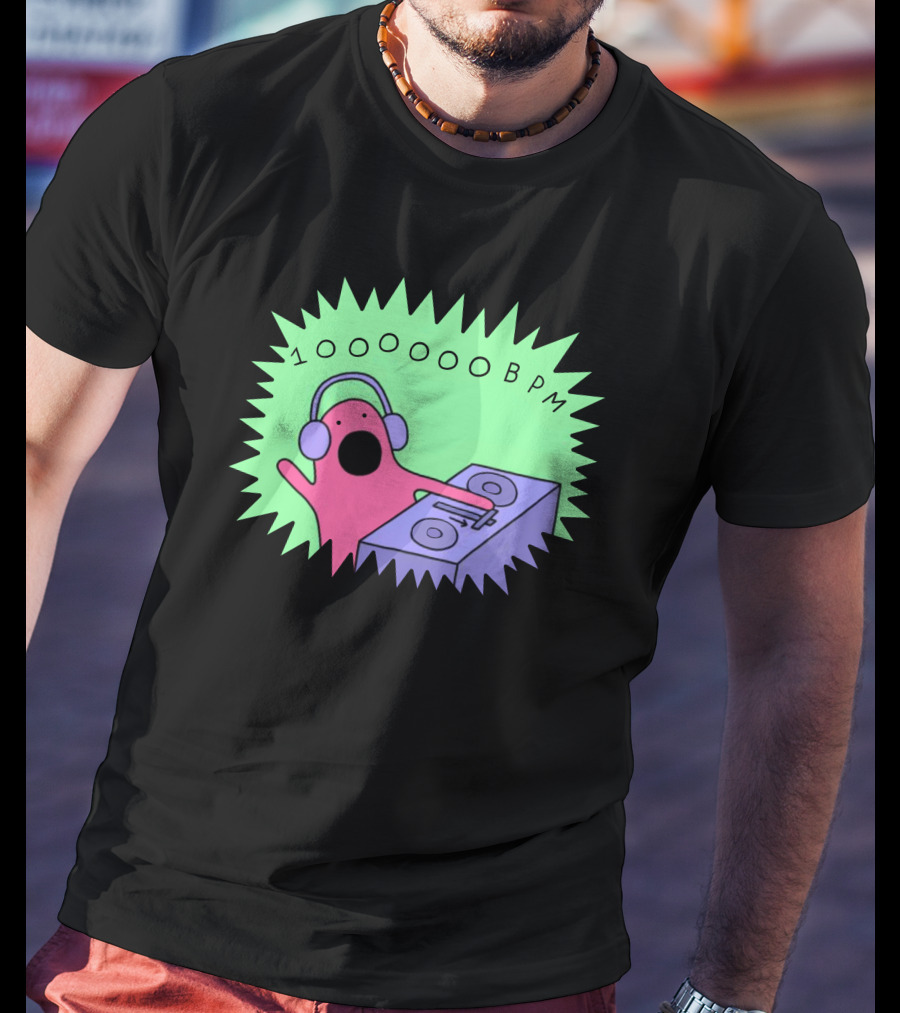 10OOOOBPM DJ Party Music Character T-Shirt
