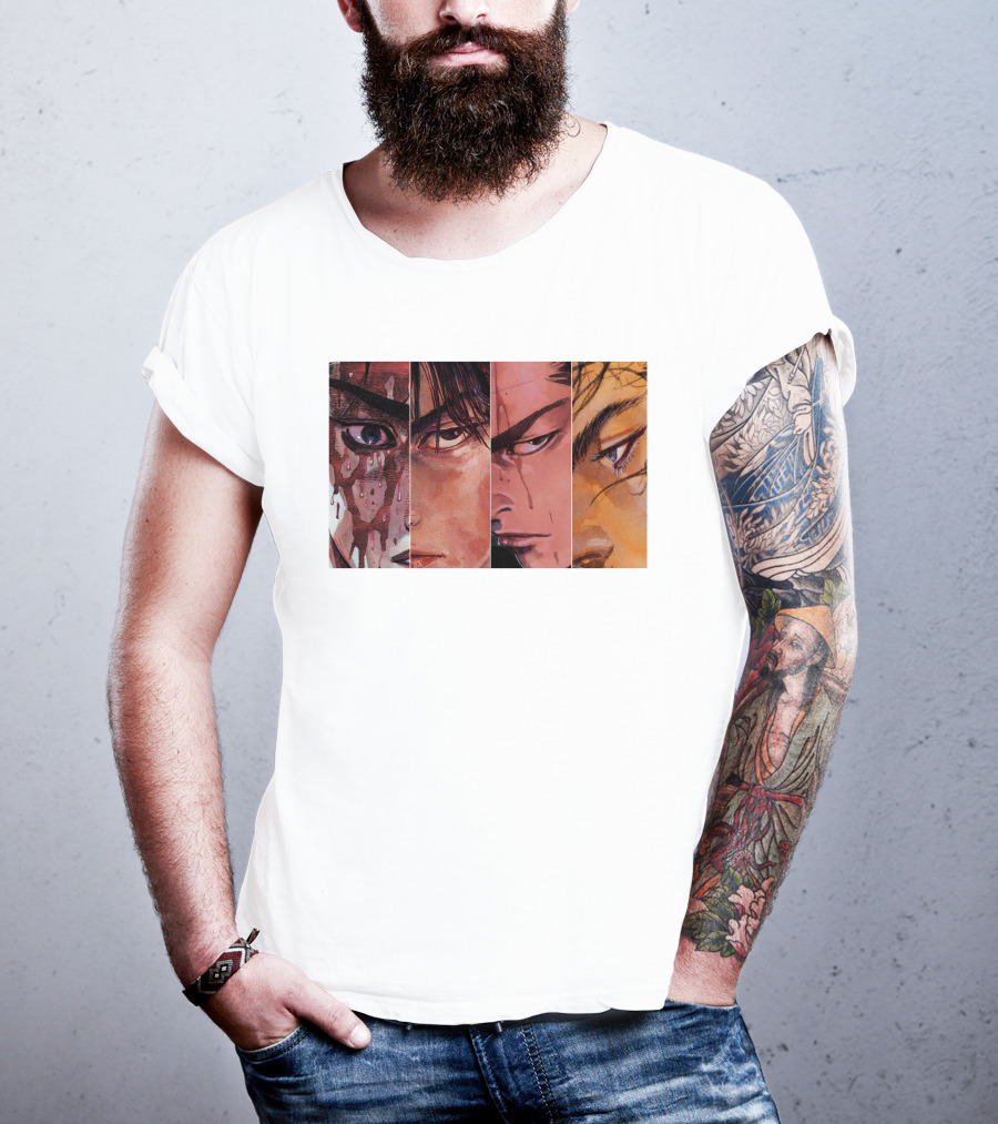Vagabond Miyamoto Musashi Sasaki Takehiko Inoue Manga T-Shirt