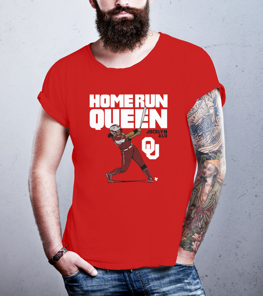 Home Run Queen Jocelyn Alo Oklahoma OU T-Shirt