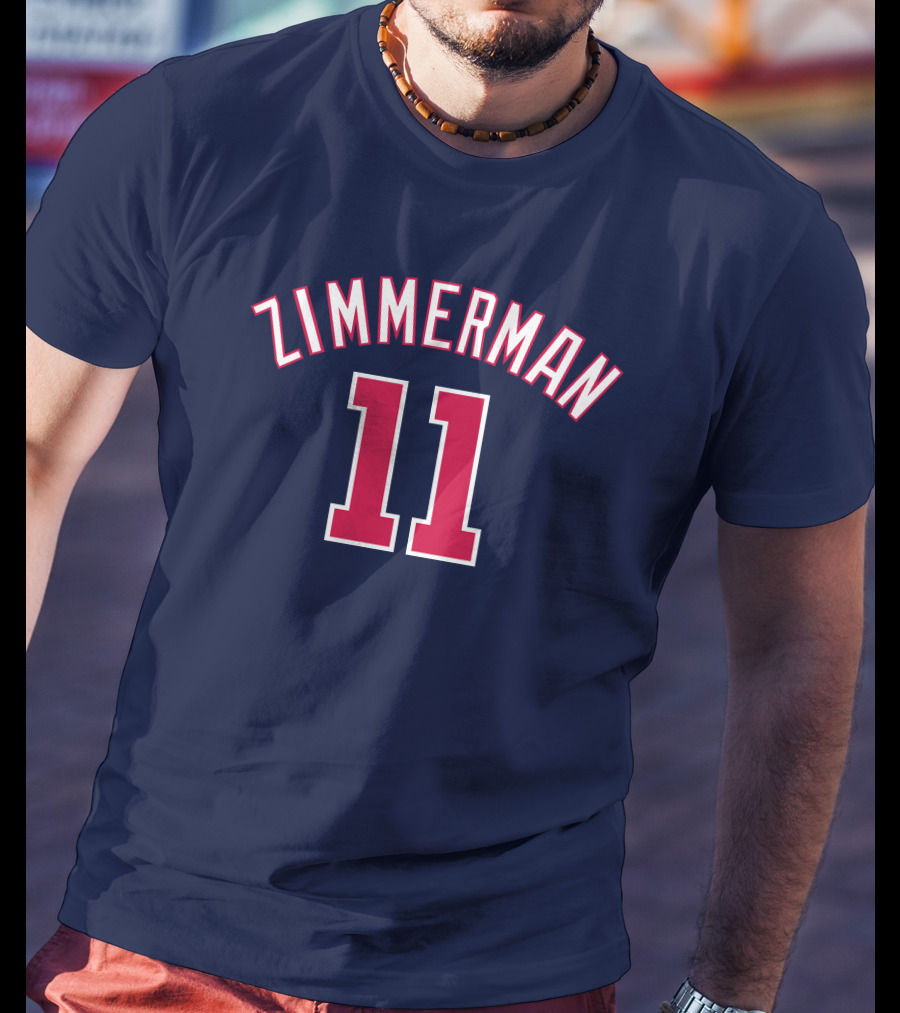 Zimmerman 11 Baseball Jersey Navy Red T-Shirt