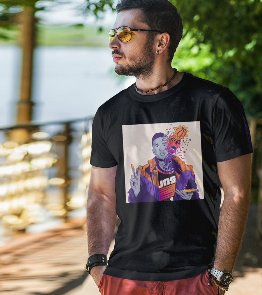 Dangerous Devin Booker Suns Basketball Explosion T-Shirt