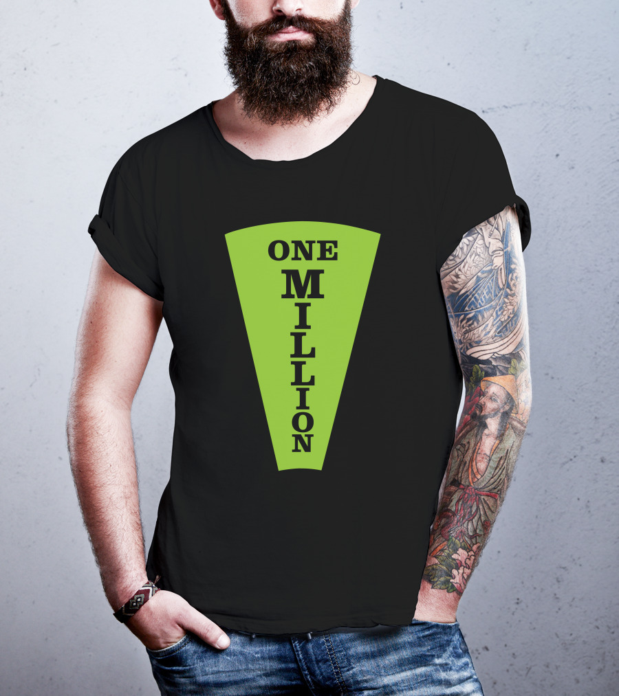 One Million Dollar Wedge Wheel Of Fortune Iconic Game Show T-Shirt