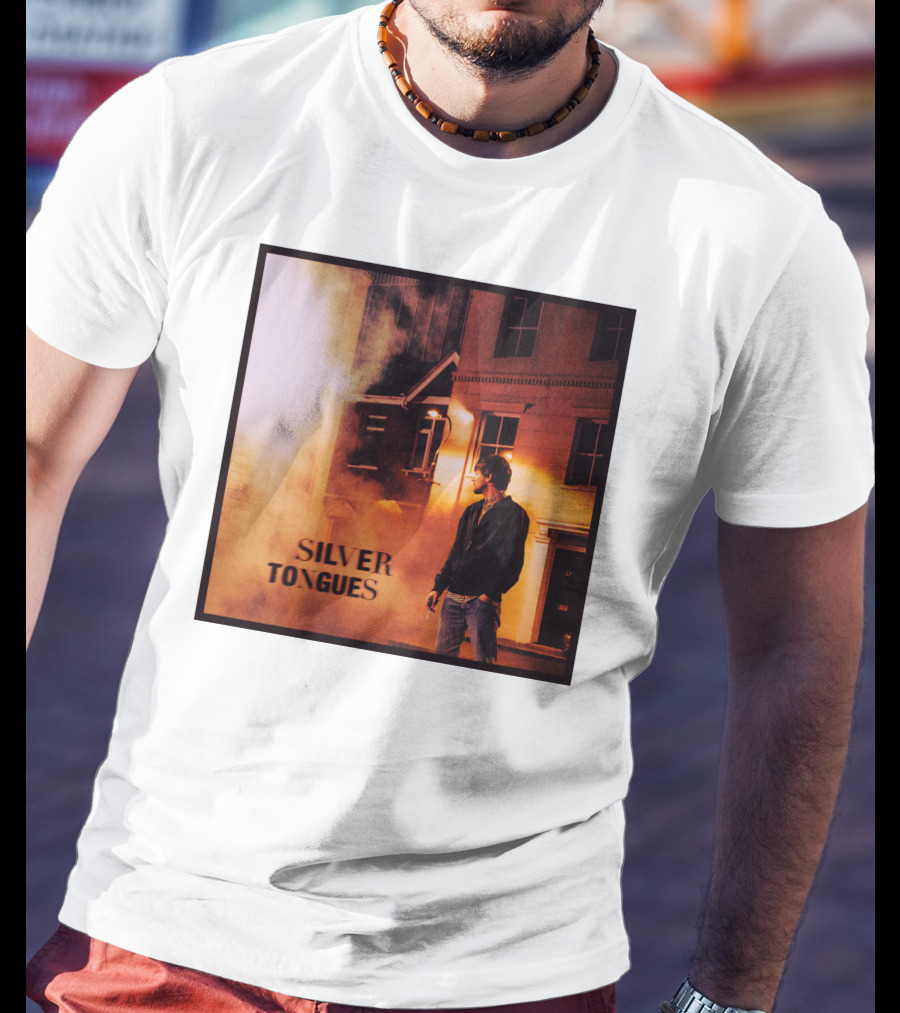 Silver Tongues Urban Night Scene T-Shirt