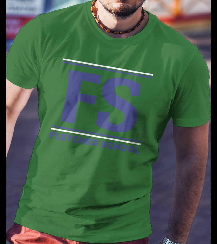 FS Fletcher School Green Background T-Shirt