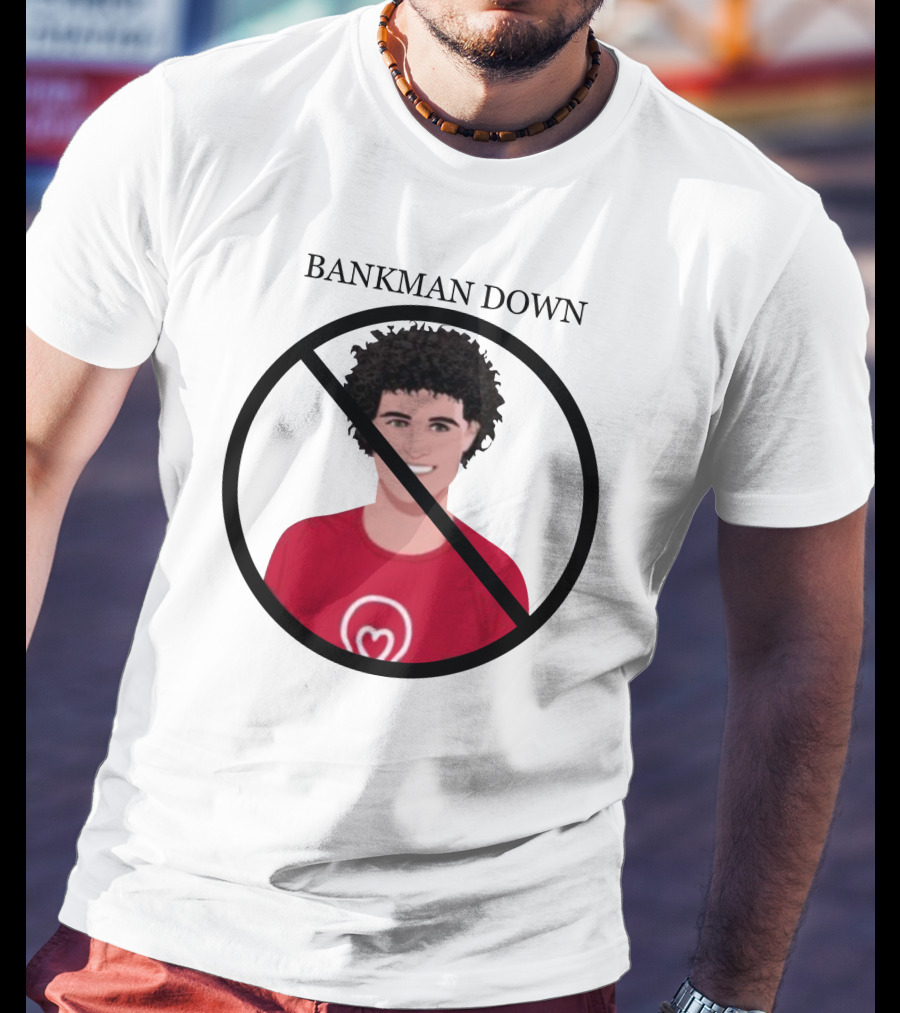 BANKMAN DOWN Red No Symbol Heart T-Shirt