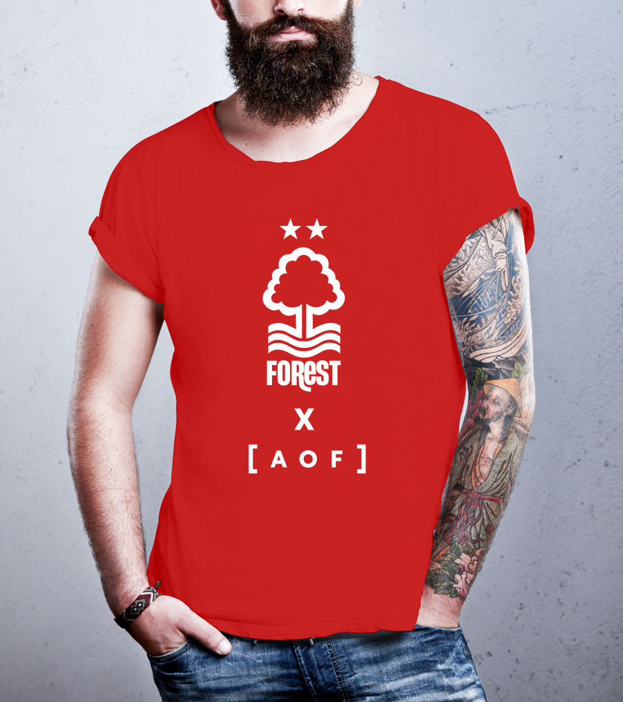 Forest X AOF Nottingham Collaboration Two Stars T-Shirt