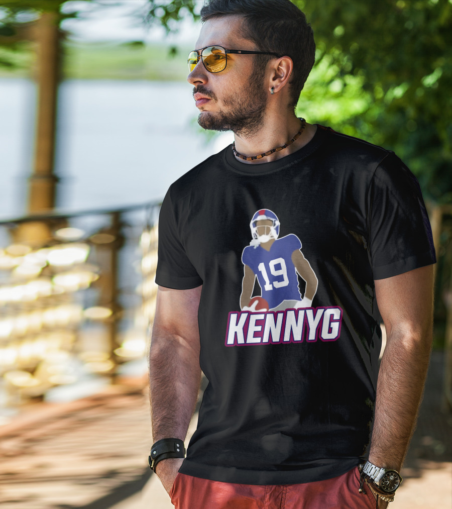 KENNYG 19 Football Player T-Shirt