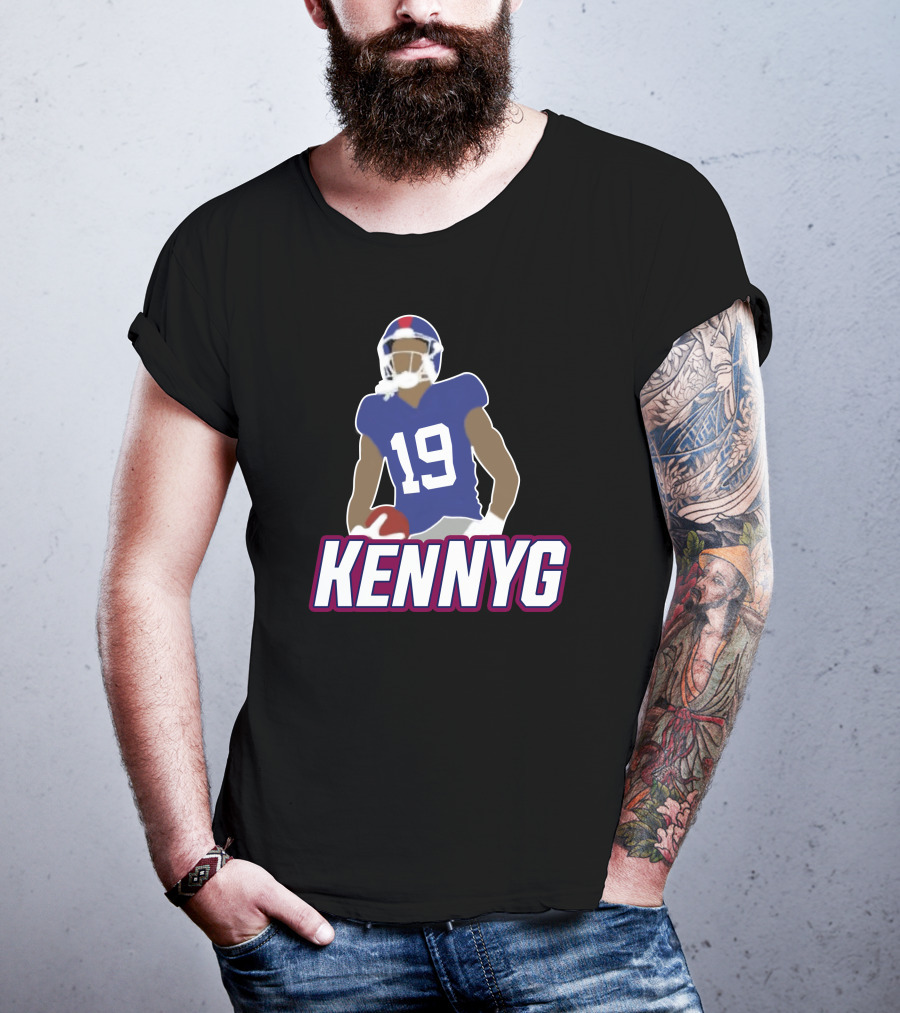 KENNYG 19 Football Player T-Shirt