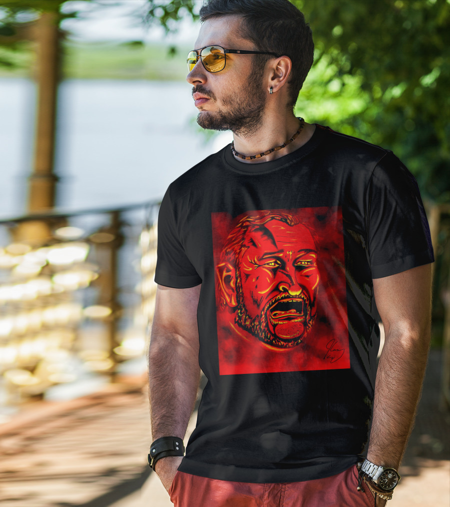 Ted Cruz Hell Red Cartoon Caricature Roast T-Shirt