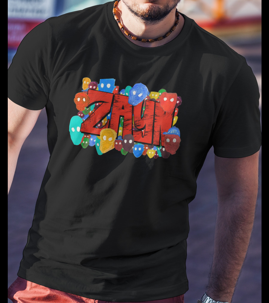 Zayn Colorful Mask Faces T-Shirt