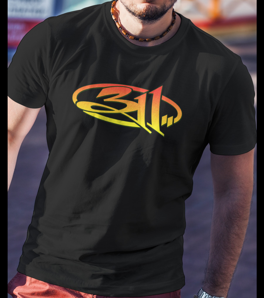311 Band Logo Gradient Oval T-Shirt