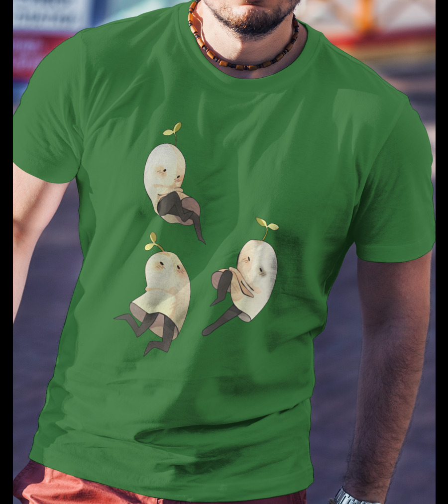 Some Silly Ghost Buddies With Sprouts And Black Tights T-Shirt