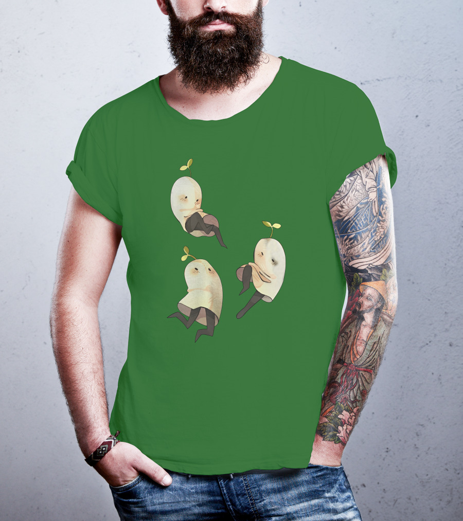 Some Silly Ghost Buddies With Sprouts And Black Tights T-Shirt