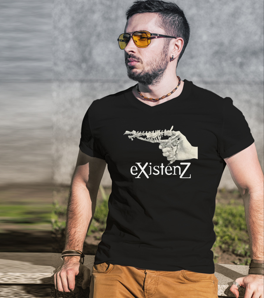 EXistenZ Bone Gun Hand Retro 90s Film T-Shirt