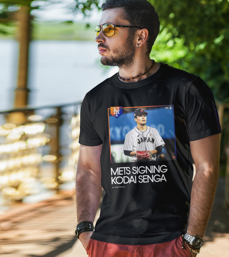 Mets Signing Kodai Senga Japan Baseball Fox MLB Andy Martino T-Shirt