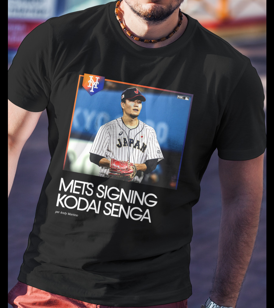 Mets Signing Kodai Senga Japan Baseball Fox MLB Andy Martino T-Shirt