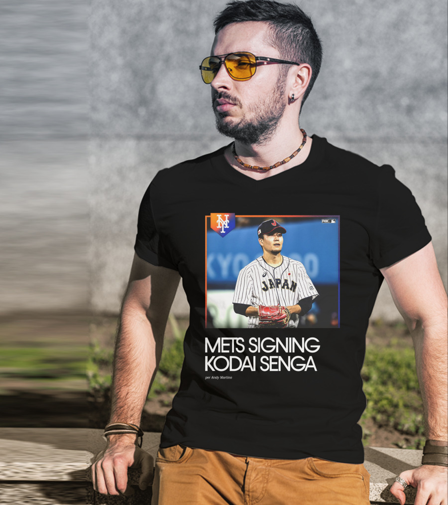 Mets Signing Kodai Senga Japan Baseball Fox MLB Andy Martino T-Shirt
